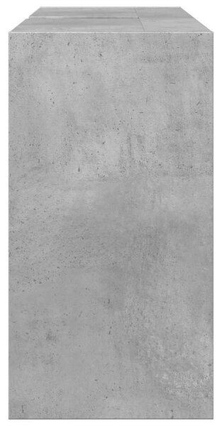 Betonszürke szerelt fa mosdószekrény 90 x 29 x 55 cm