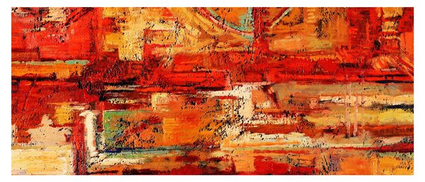 A falfestmény képe (120x50 cm)