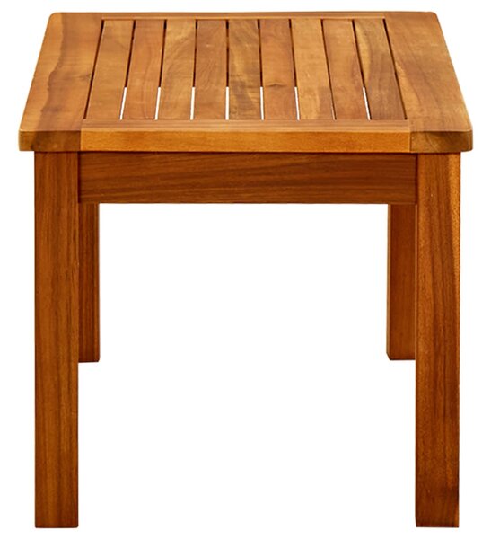 Tömör akácfa kerti dohányzóasztal 70 x 40 x 36 cm