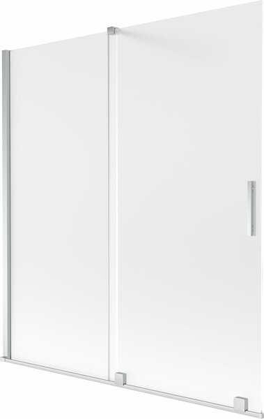 Mexen Velar 2-szárnyas toló kádparaván 150 x 150 cm, fagyott, króm - 896-150-000-31-01