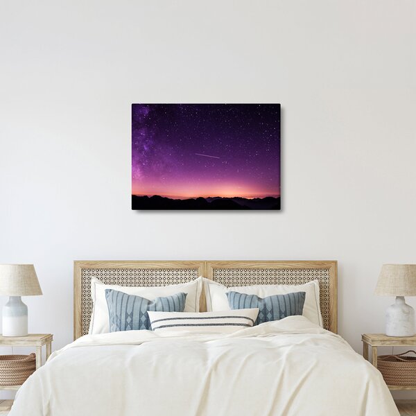 Ég képe hullócsillagokkal (70x50 cm)