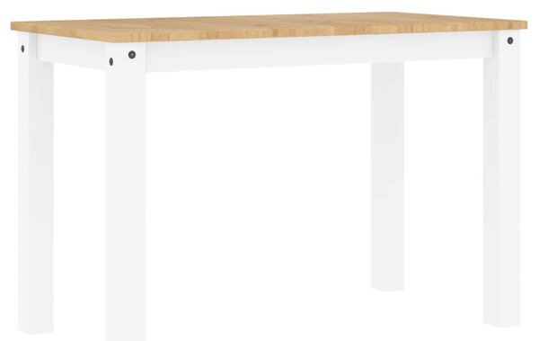 PANAMA fehér tömör fenyőfa ebédlőasztal 112 x 60 x 75 cm
