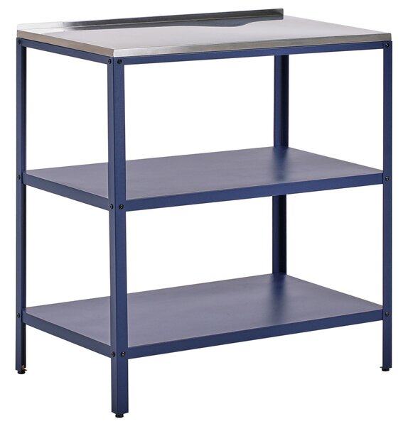 Kétdarabos kültéri konyhaszett mosogatóval VILAMA Fém Kék