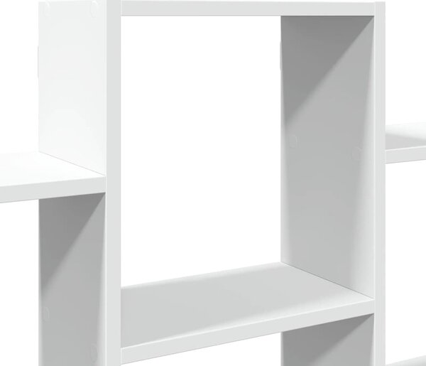 Fehér szerelt fa fali polc 159 x 18 x 66 cm