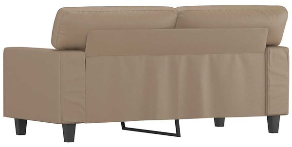 2 személyes cappuccino színű műbőr kanapé 120 cm