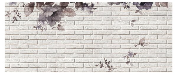 A fal egy képe és a csokor (120x50 cm)