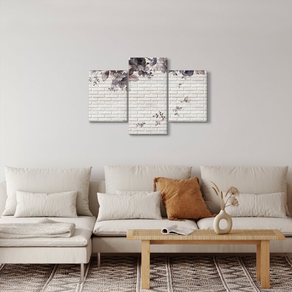 A fal egy képe és a csokor (90x60 cm)