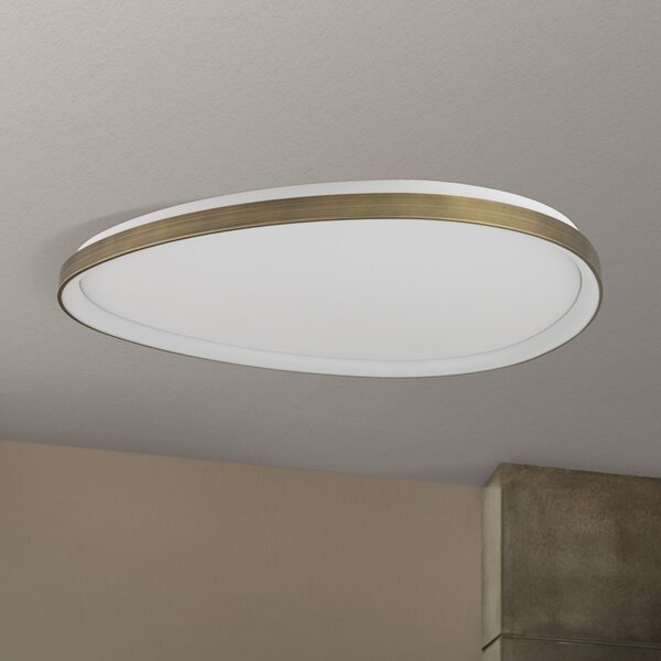 CHARLIE modern LED mennyezeti lámpa , patina, 4800lm