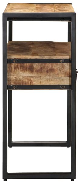 Konzolasztal fiókkal Barna 90 x 33 x 75 cm Tömör Mangófát