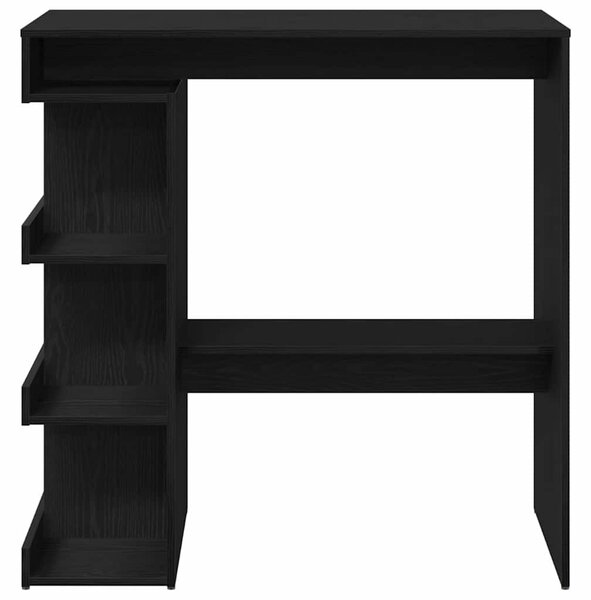 Bárasztal 100 x 48 x 101,5 cm Szerelt Fa Fekete tölgy