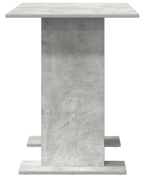 Étkezőasztal 110 x 60 x 75 cm Szerelt Fa Beton Szürke