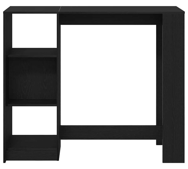 Bárasztal 124 x 46 x 103.5 cm Szerelt Fa Fekete tölgy