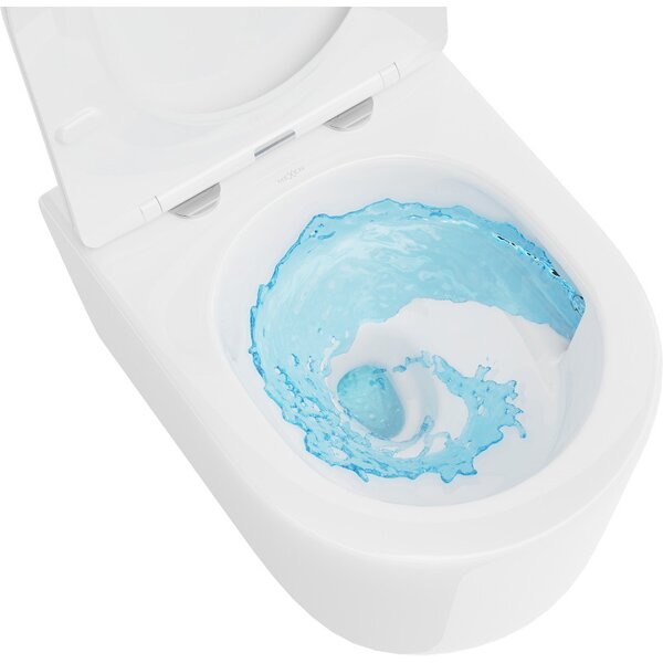 Mexen Sofia, fali WC csésze 490x360x355 mm, Perem nélküli Tornado, fényes fehér, 3354XX00T