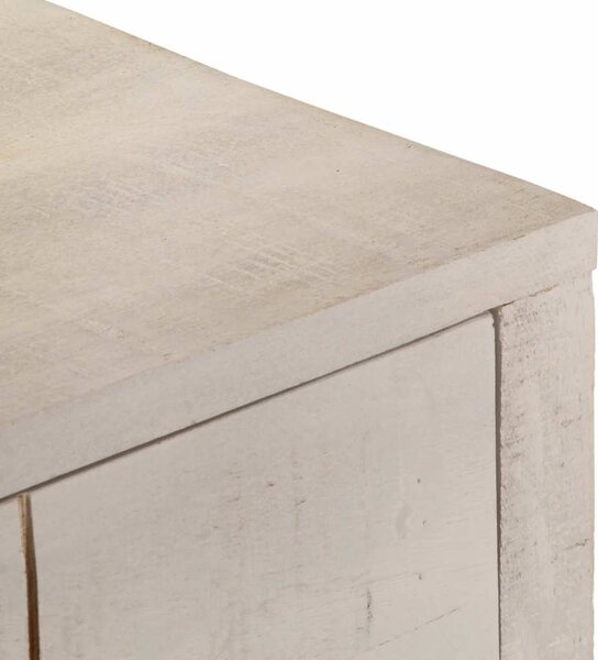 Fehér tömör mangófa tálalóasztal 110 x 35 x 75 cm