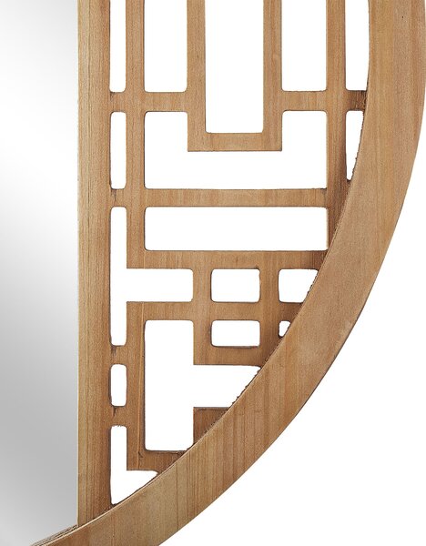 Falitükör FIRMINY 60 cm 60 cm Fenyőfa Világosbarna