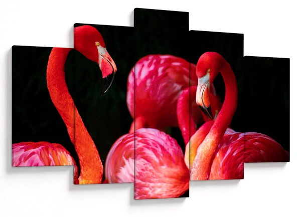 Vörös flamingók képe (150x105 cm)