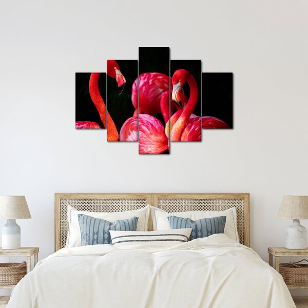 Vörös flamingók képe (150x105 cm)