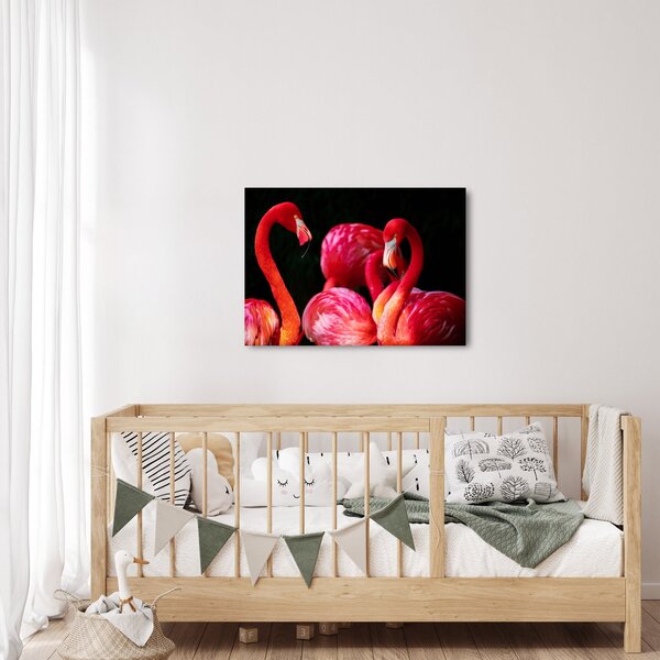 Vörös flamingók képe (70x50 cm)