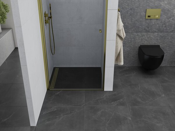 Mexen PRETORIA zuhanyajtó 70 cm, átlátszó üveg / arany, 852-070-000-50-00