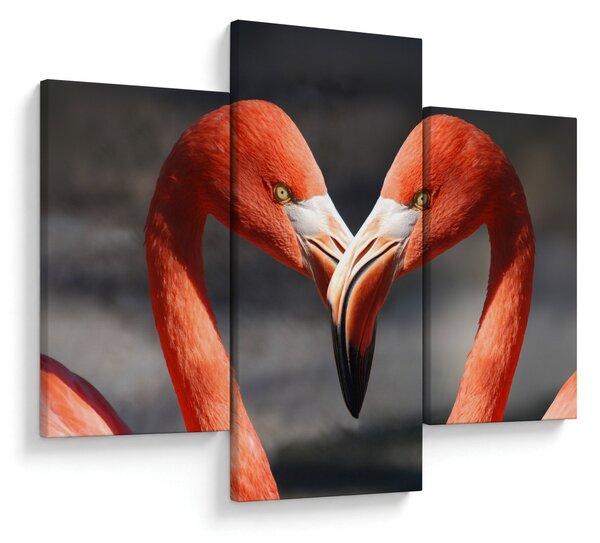 Két szerelmes flamingó képe (90x60 cm)