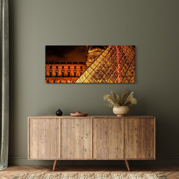 A párizsi Louvre képe (120x50 cm)
