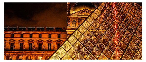A párizsi Louvre képe (120x50 cm)