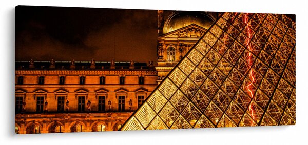 A párizsi Louvre képe (120x50 cm)