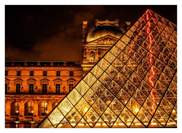 A párizsi Louvre képe (70x50 cm)