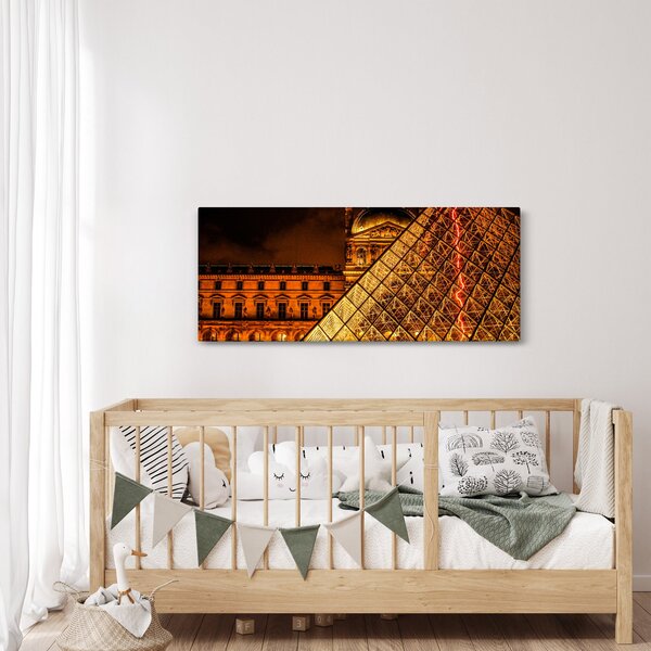 A párizsi Louvre képe (120x50 cm)