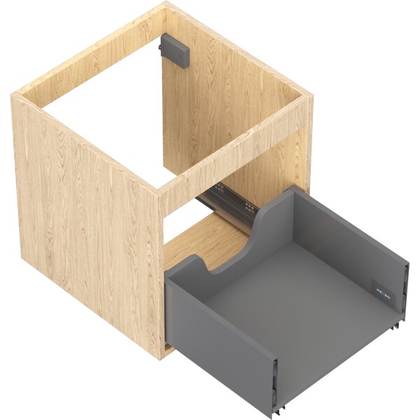 Mexen Box-A, fali szekrény 45 cm, 1 fiók, tölgyfa, 91AX0-0450-470-1-81