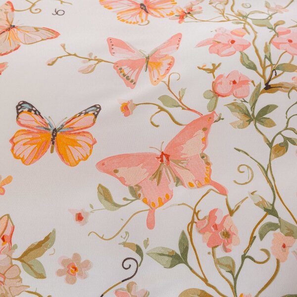 Mikroszálas ágyneműhuzat ORANGE BUTTERFLY fehér Ágyneműhuzat mérete: 70 x 80 cm | 140 x 200 cm