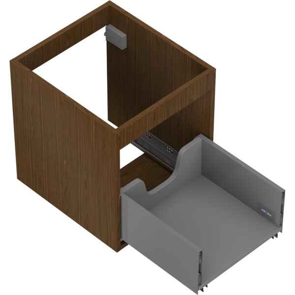 Mexen Box-A, fali szekrény 40 cm, 1 fiók, diófa, 91AX0-0400-470-1-86
