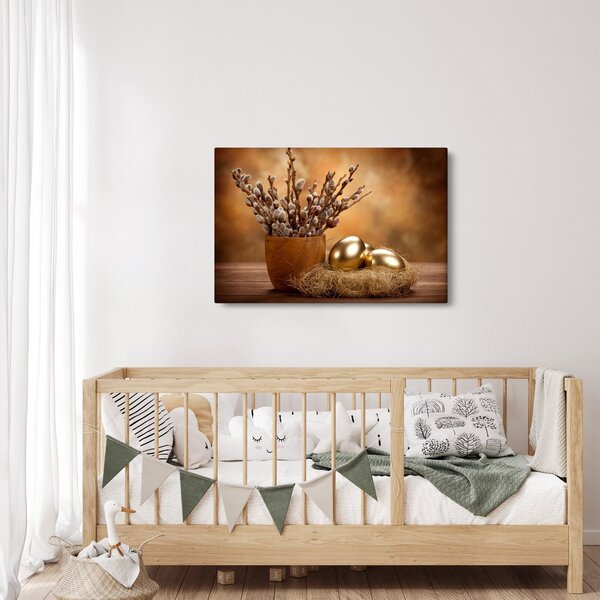 Tojás és a macska képe (90x60 cm)