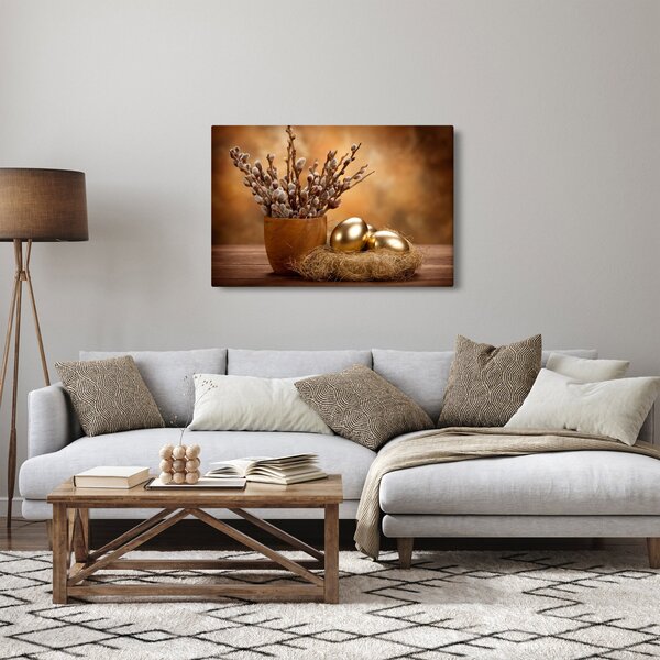 Tojás és a macska képe (90x60 cm)
