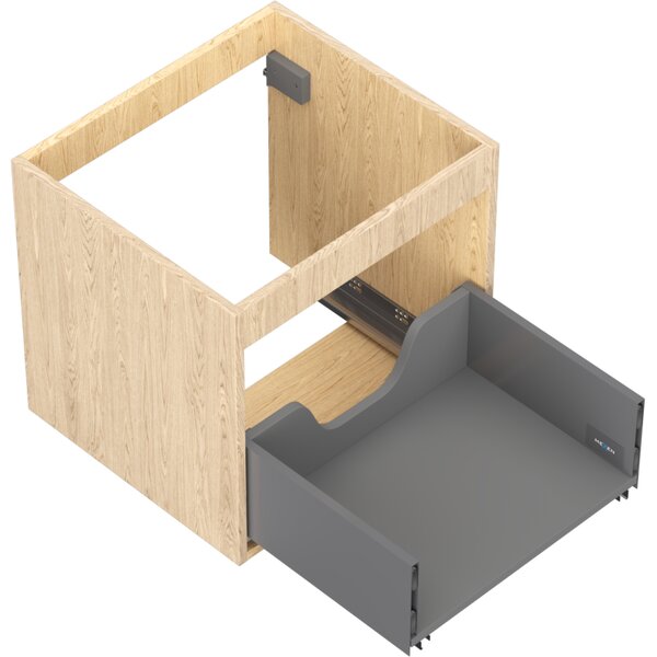 Mexen Box-A, fali szekrény 50 cm, 1 fiók, tölgyfa, 91AX0-0500-470-1-81