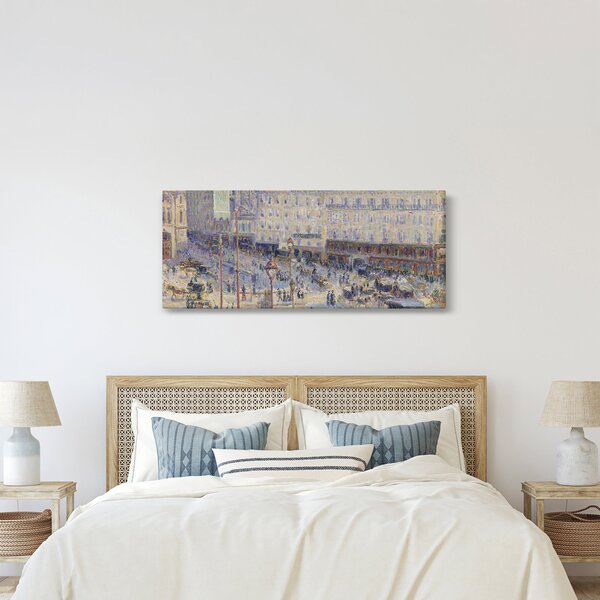Kép - Camille Pissarro, The Place du Havre, reprodukciók (120x50 cm)