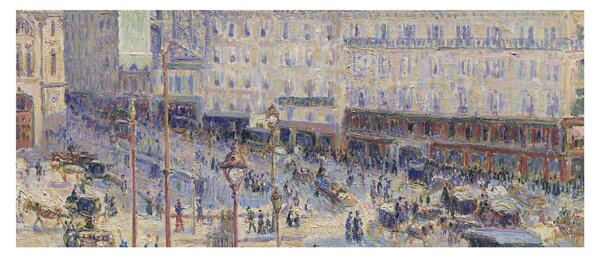 Kép - Camille Pissarro, The Place du Havre, reprodukciók (120x50 cm)