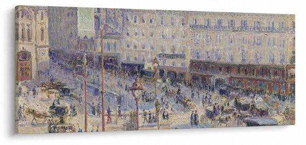 Kép - Camille Pissarro, The Place du Havre, reprodukciók (120x50 cm)