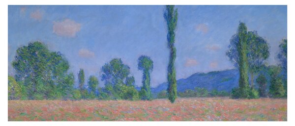 Kép - Claude Monet, Poppy Field (Giverny), reprodukciók (120x50 cm)