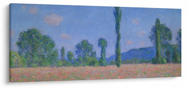 Kép - Claude Monet, Poppy Field (Giverny), reprodukciók (120x50 cm)