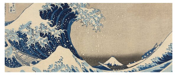 Kép - Katsushika Hokusai, Under the Wave off Kanagawa, reprodukciók (120x50 cm)
