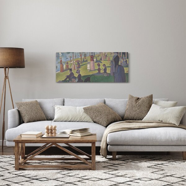 Kép - Georges Seurat, A Sunday on La Grande Jatte, reprodukciók (120x50 cm)