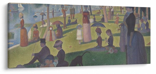 Kép - Georges Seurat, A Sunday on La Grande Jatte, reprodukciók (120x50 cm)