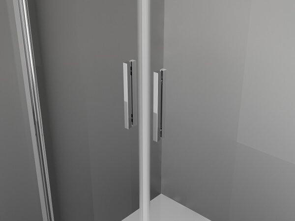 Mexen Exo, kétszárnyú zuhanyajtó 70x200 cm, 6 mm átlátszó üveg, króm profil, 814-070-000-01-00