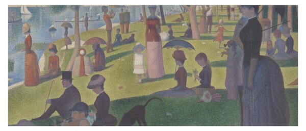 Kép - Georges Seurat, A Sunday on La Grande Jatte, reprodukciók (120x50 cm)