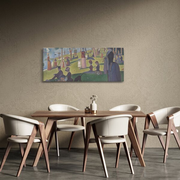 Kép - Georges Seurat, A Sunday on La Grande Jatte, reprodukciók (120x50 cm)