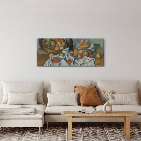 Kép - Paul Cezanne, The Basket of Apples, reprodukciók (120x50 cm)