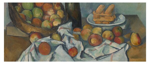 Kép - Paul Cezanne, The Basket of Apples, reprodukciók (120x50 cm)