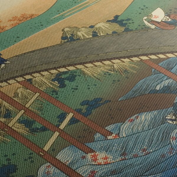 Kép - Katsushika Hokusai, Ariwara no Narihirafrom the series One Hundred, Poems Explained by the Nurse (Hyakunin isshu uba ga etoki), reprodukciók (120x50 cm)
