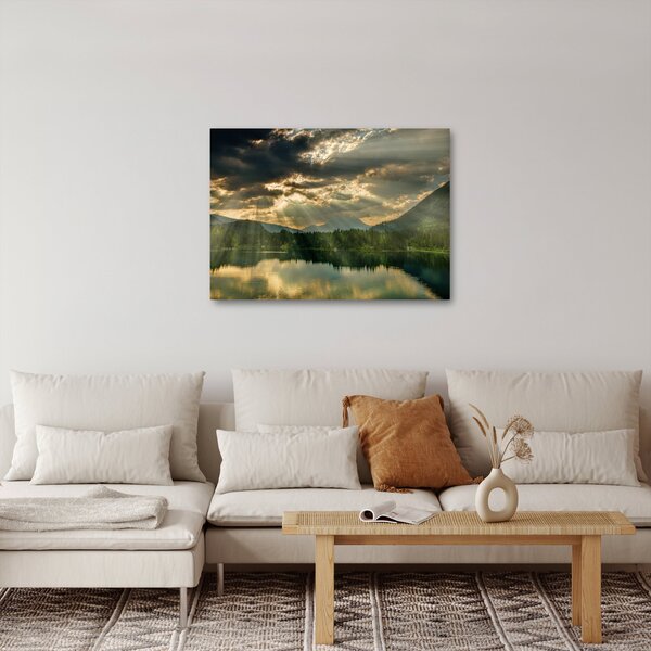 Tó a ragyogó nappal képe (70x50 cm)